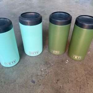 Yeti Rambler Colster Set in Seafoam and Olive